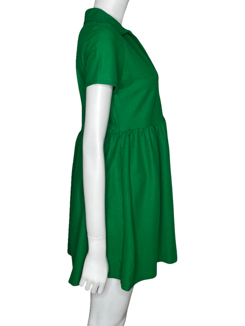 Vestido Zara Polo Verde-Talla S
