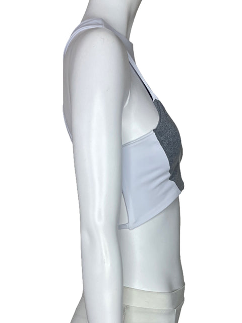 Top Port De Bras Tiras Blanco-Talla M