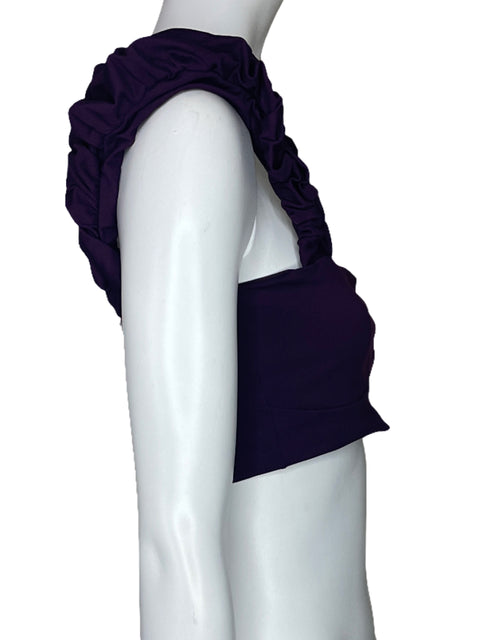 Top Port De Bras Sienna Morado-Talla M