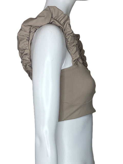 Top Port De Bras Chantilly Beige-Talla M
