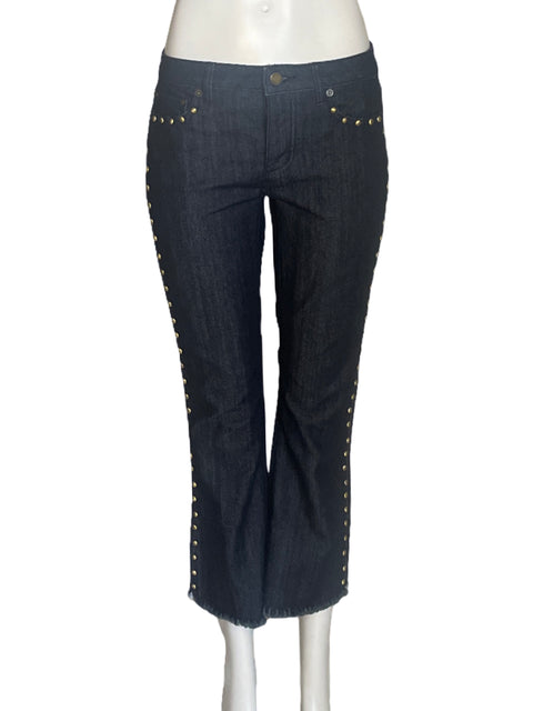 Pantalón Michael Kors Tachuelas Jeans Azul-Talla 0