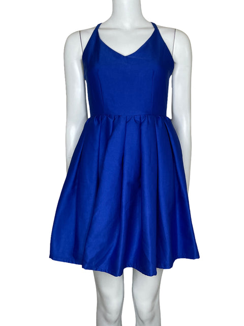 Vestido Gracia Mini Tirantes Azul-Talla S