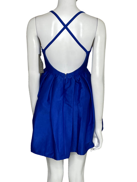 Vestido Gracia Mini Tirantes Azul-Talla S