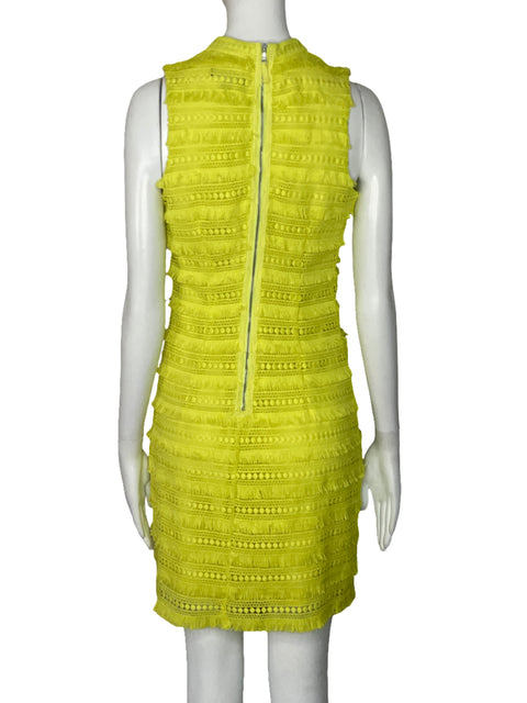 Vestido J.Crew Desflecado Amarillo-Talla 00