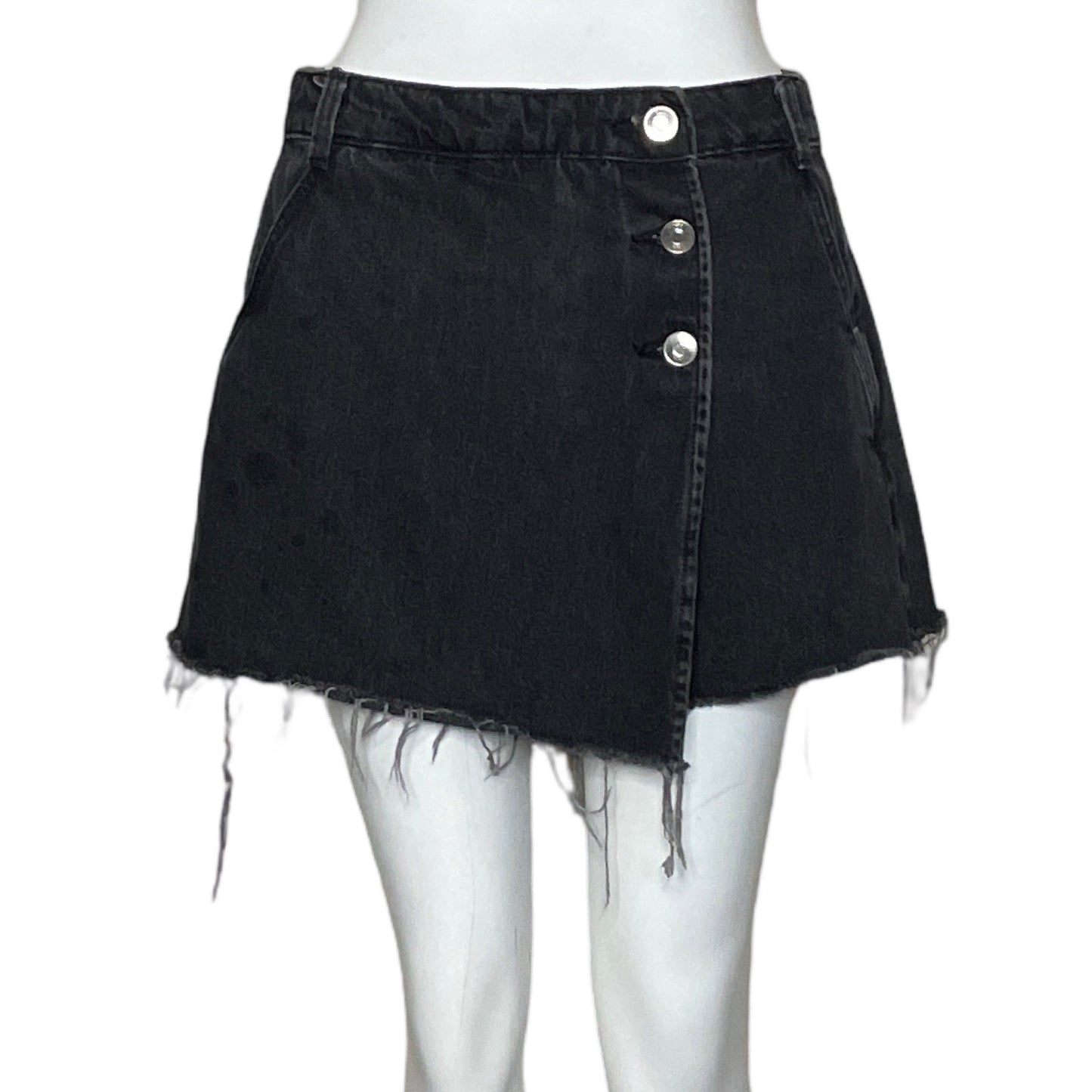 Falda Short Zara Negro-Talla S