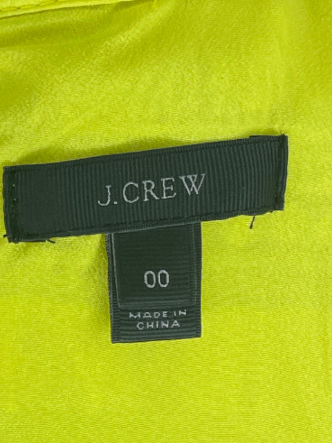 Vestido J.Crew Desflecado Amarillo-Talla 00
