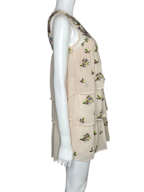 Vestido Free Generation Bordado Beige-Talla S