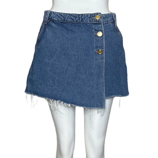 Falda Short Zara Azul-Talla S