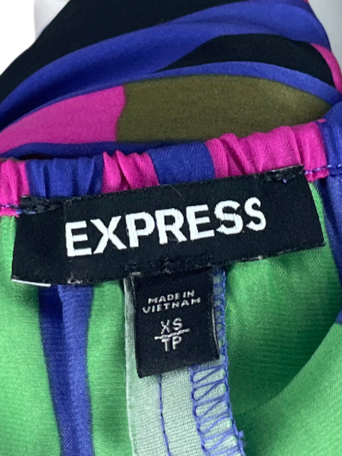 Vestido Express Cuadro Rayas Rosado-Talla XS