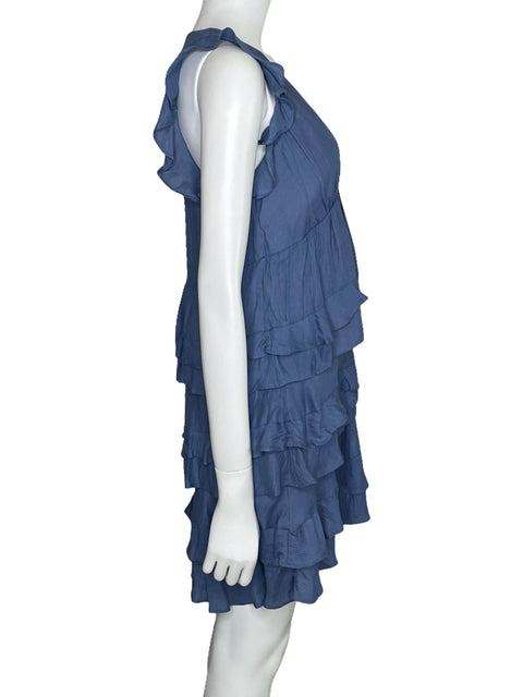 Vestido BCBG Vuelos Azul-Talla XS