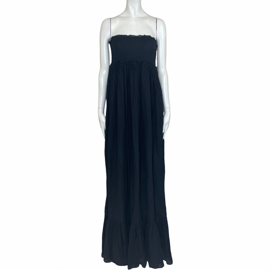 Vestido DENIM & SUPPLY RALPH LAUREN Maxi Strapples Negro - Talla M