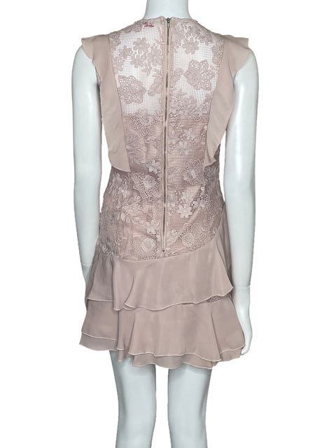 Vestido Parker Vuelos Encaje Rosado-Talla 4