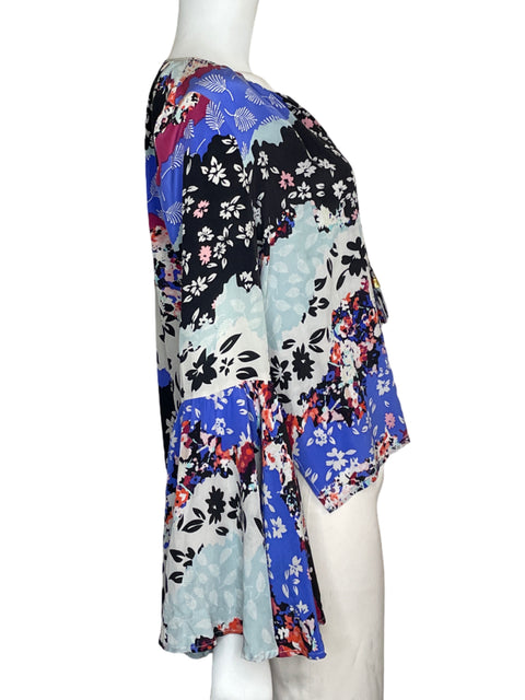 Blusa Yumi Kim Floral Azul-Talla M