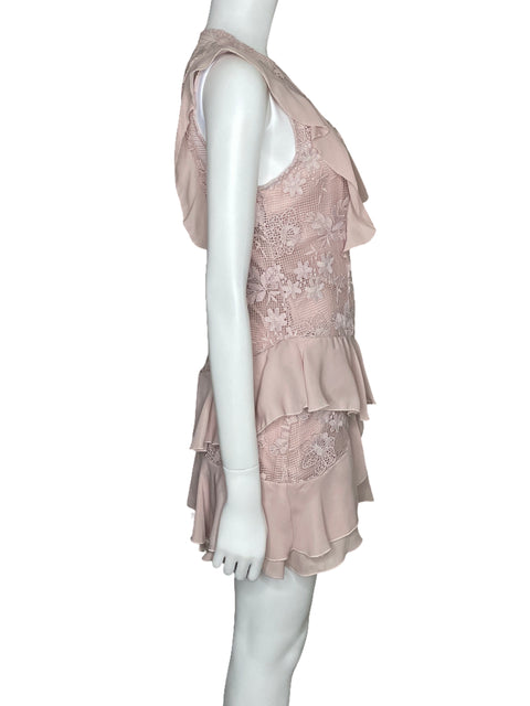 Vestido Parker Vuelos Encaje Rosado-Talla 4