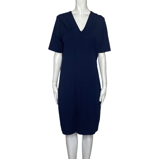 Vestido Brooks Brothers Cuellos V Azul-Talla 8