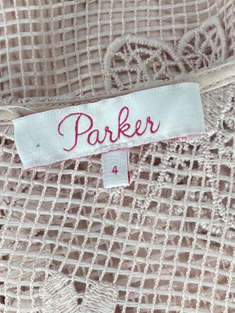 Vestido Parker Vuelos Encaje Rosado-Talla 4
