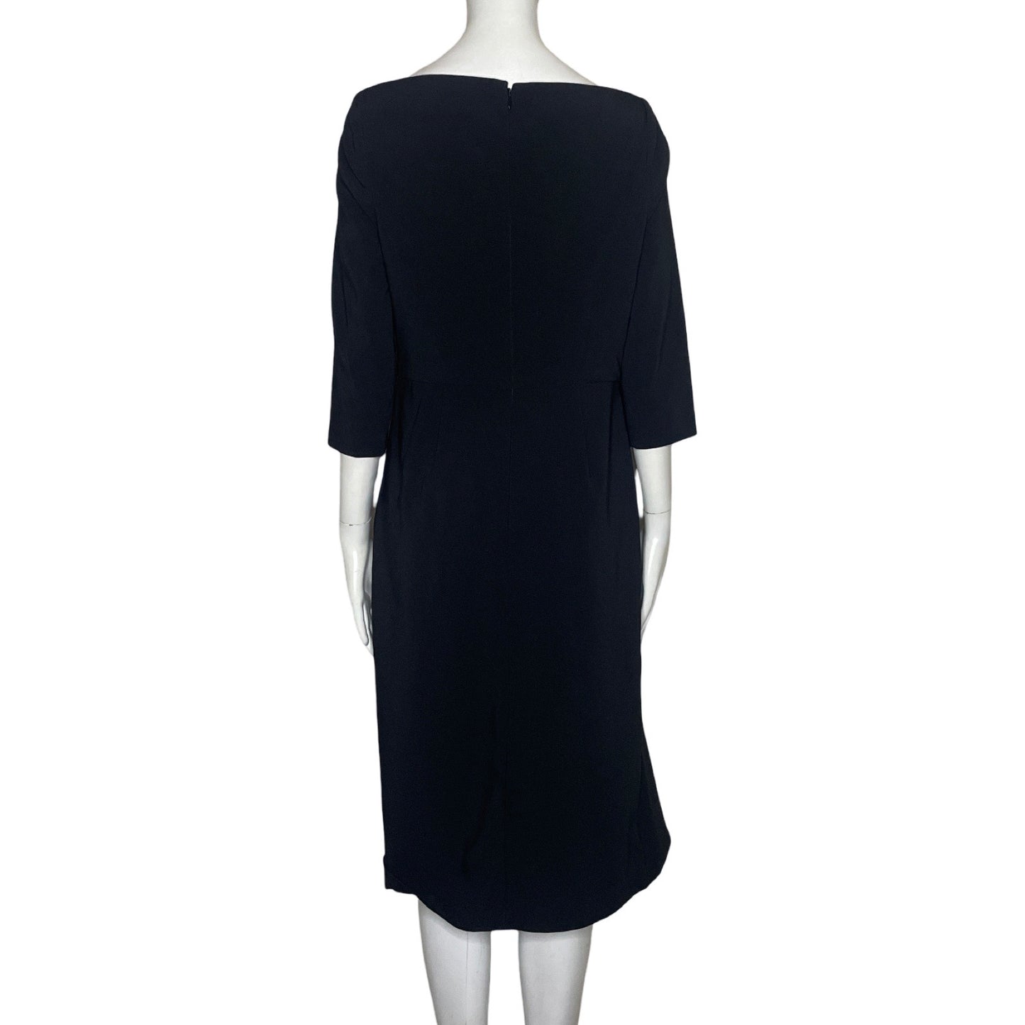 Vestido Kay Unger  Vuelos Cintura Negro-Talla 8