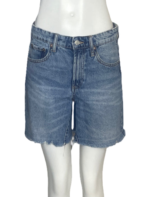 Short Zara Rasgado Azul - Talla 2