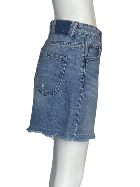 Short Zara Rasgado Azul - Talla 2
