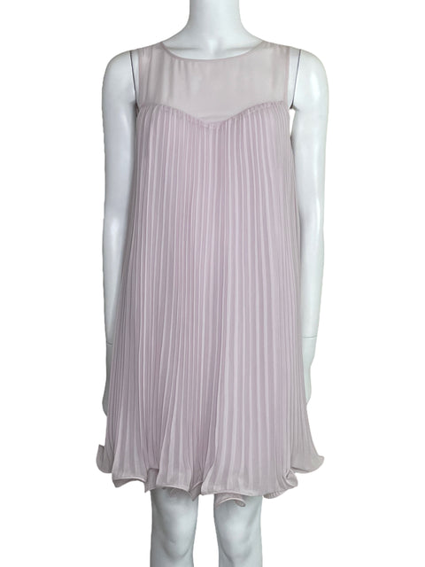 Vestido Erin Fetherson Plisado Morado-Talla 4