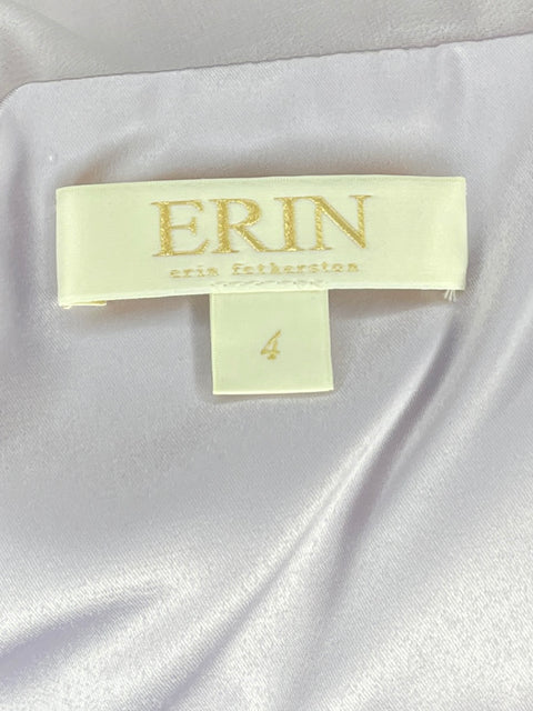 Vestido Erin Fetherson Plisado Morado-Talla 4