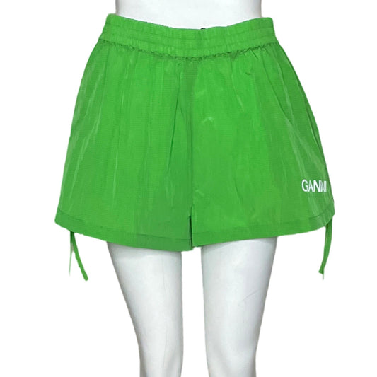 Short Ganni Classic Green Verde-Talla 38