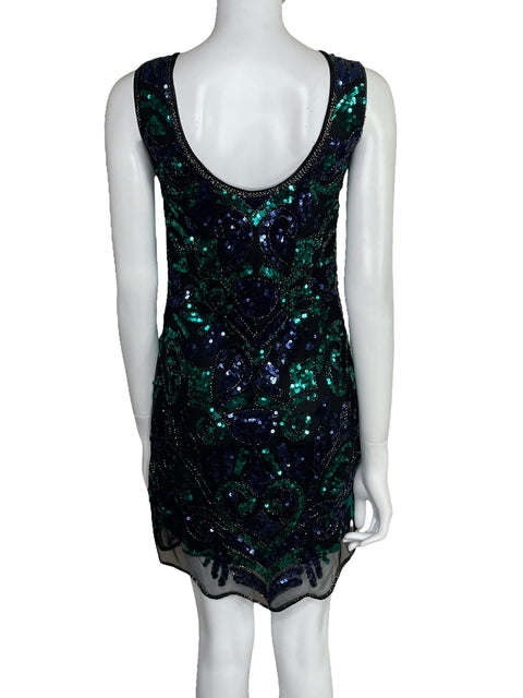 Vestido Endless Rose Lentejuelas Mini Negro-Talla S