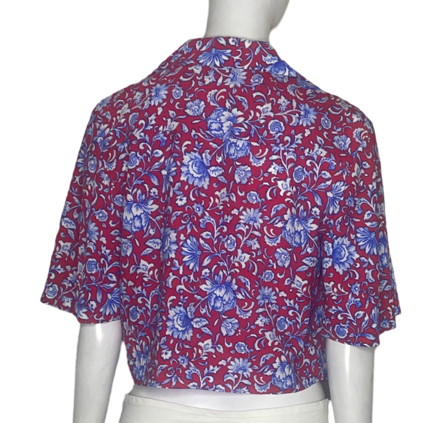 Blusa MNG Flores Rojo-Talla 4