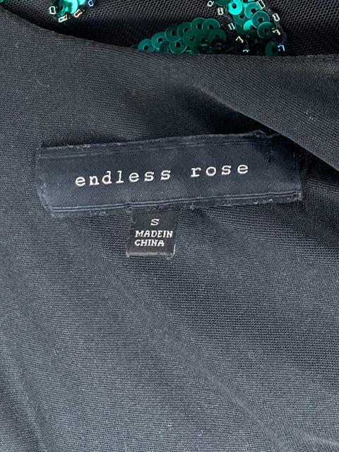 Vestido Endless Rose Lentejuelas Mini Negro-Talla S