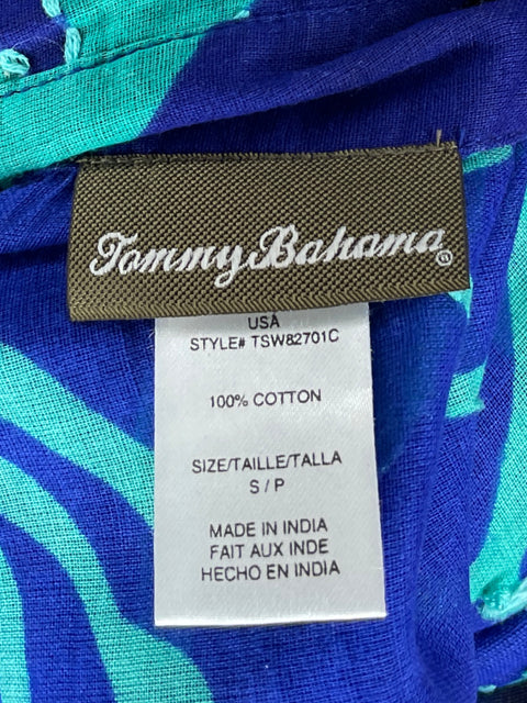 Vestido Tommy Bahama Camisero Playero Azul-Talla S