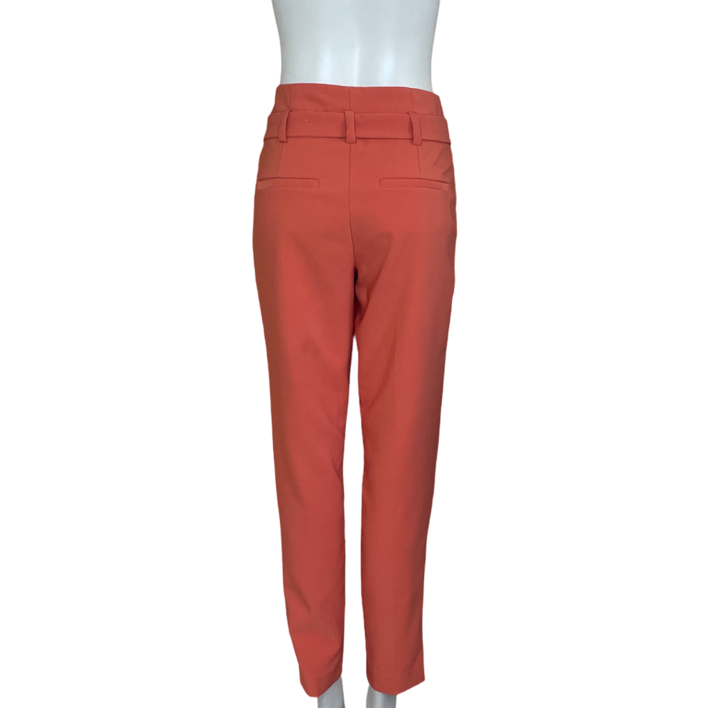 Pantalón 7TH AVENUE NEW YORK & COMPANY Recto Con Cinturón Naranja - Talla 4