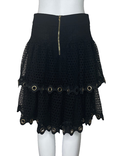 Falda Maje Malla Circulo Negro-Talla 3