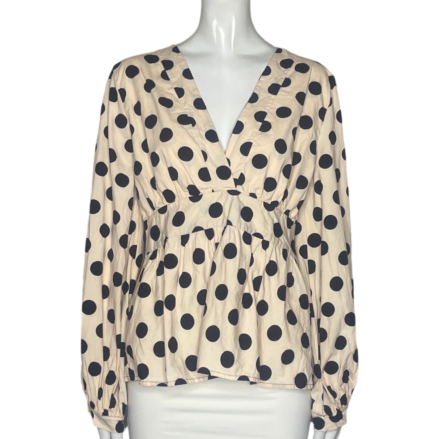 Blusa Aranea Puntos Beige - Talla M