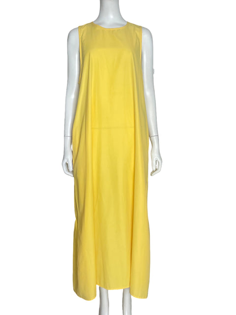 Vestido Sfera Basic Fluido Amarillo - Talla L