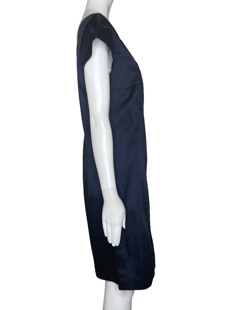 Vestido Roccobarocco Satinado Azul-Talla 14