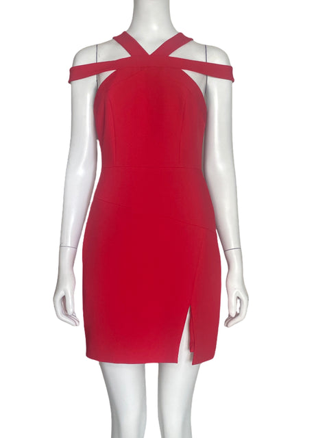 Vestido BCBG Halter Rojo - Talla 0