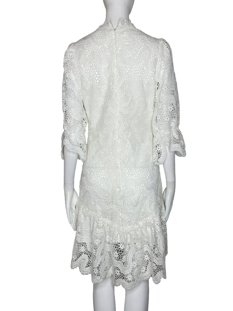 Vestido Minuet Encaje Flores Blanco-Talla S