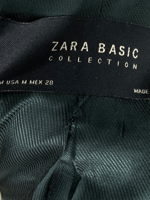 Blazer Zara Oversize Un Botón Verde-Talla M