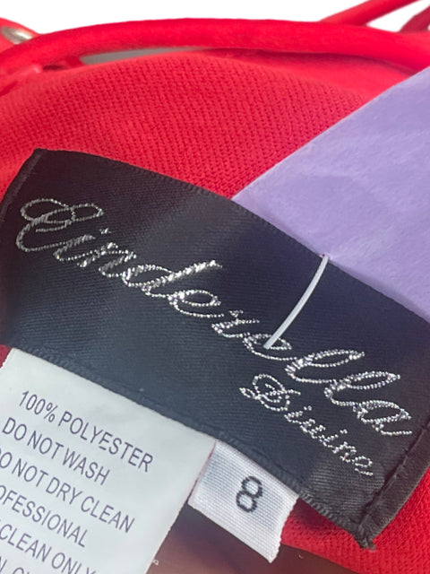 Vestido Cinderella Strapless Rojo - Talla 8