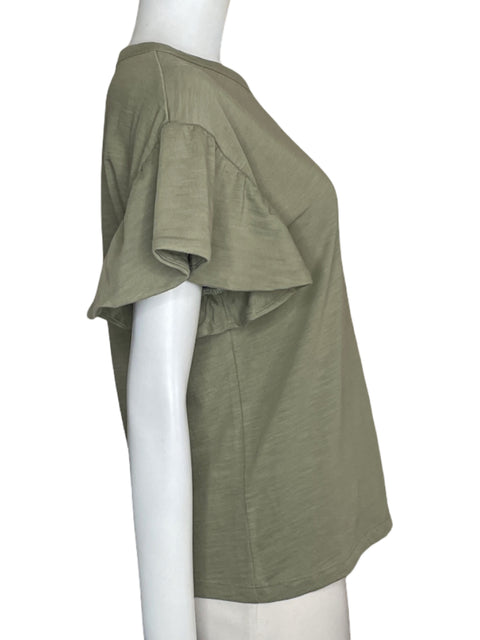 Top Nation Mangas Con Vuelos Verde-Talla M