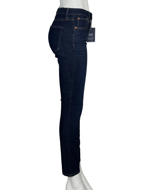 Pantalón Gap Stretch Mid Rise Azul-Talla 4