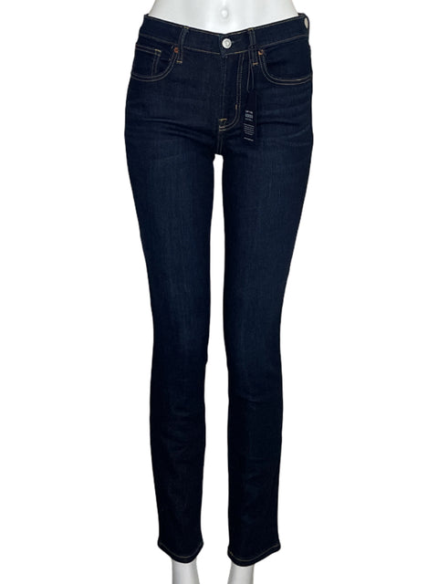 Pantalón Gap Stretch Mid Rise Azul-Talla 4