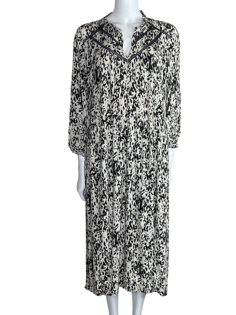 Vestido Zara Fluido Print Beige-Talla XXL