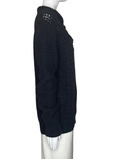 Abrigo FreeSite Tejido Negro-Talla S