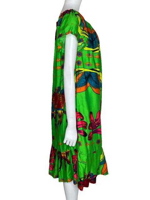 Vestido Tesoro TPS Midi Bird Verde-Talla XL