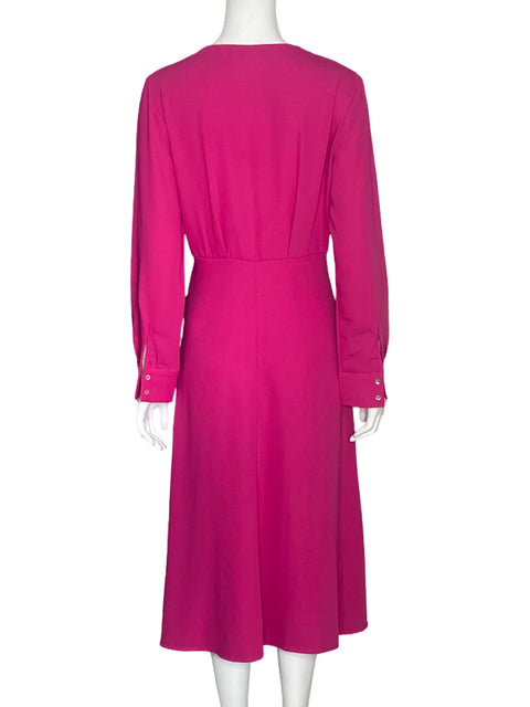 Vestido MNG Lazo Fucsia-Talla M