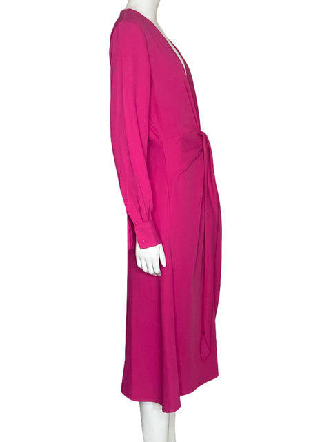 Vestido MNG Lazo Fucsia-Talla M
