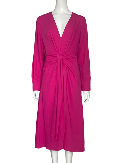Vestido MNG Lazo Fucsia-Talla M