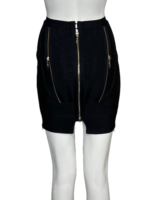 Falda Herve Leger Pencil Bandage Negro-Talla XS