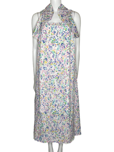 Vestido Vero Moda Print Vuelos Blanco-Talla 20
